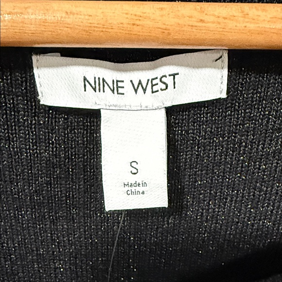 *NWT* Nine West Black Knit Dress with Long Sleeves - Picture 3 of 7